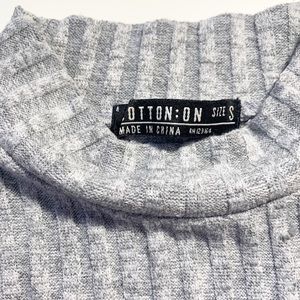 Cotton ON || S Grey Knitted Short Sleeve Tank